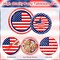 168 PCS American Flag Patriotic Party Supplies Plates Cups Napkins Tableware Set for 4th of July, Memorial Day, Independence Day Party Decorations, Serves 24